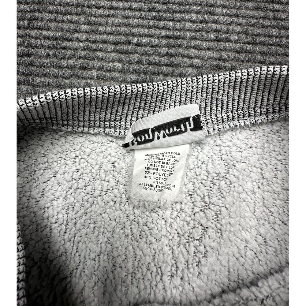 BonWorth Cardigan Sweater Womens Large Gray Floral Embroidered Button Front Knit - Picture 5 of 9